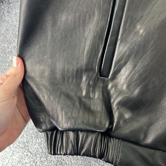 J Park Collection Long Sleeve Full Zip Up Lamb Leather Jacket Black Mens XXL - Picture 7 of 15